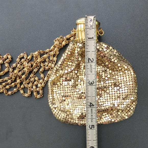 Vintage Whiting & Davis Gold Mesh Expandable Bag - Picture 12 of 12